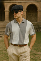 Old money Panel V collar Tshirt