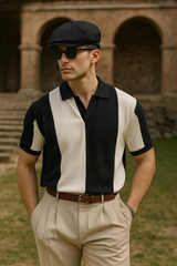 Old money Panel V collar Tshirt