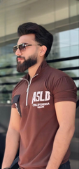 Pocket style  Back printed Zipped tshirt